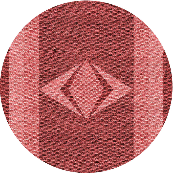 Square Patterned Red Rug, pat778rd