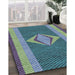 Machine Washable Transitional Blue Rug in a Family Room, wshpat778