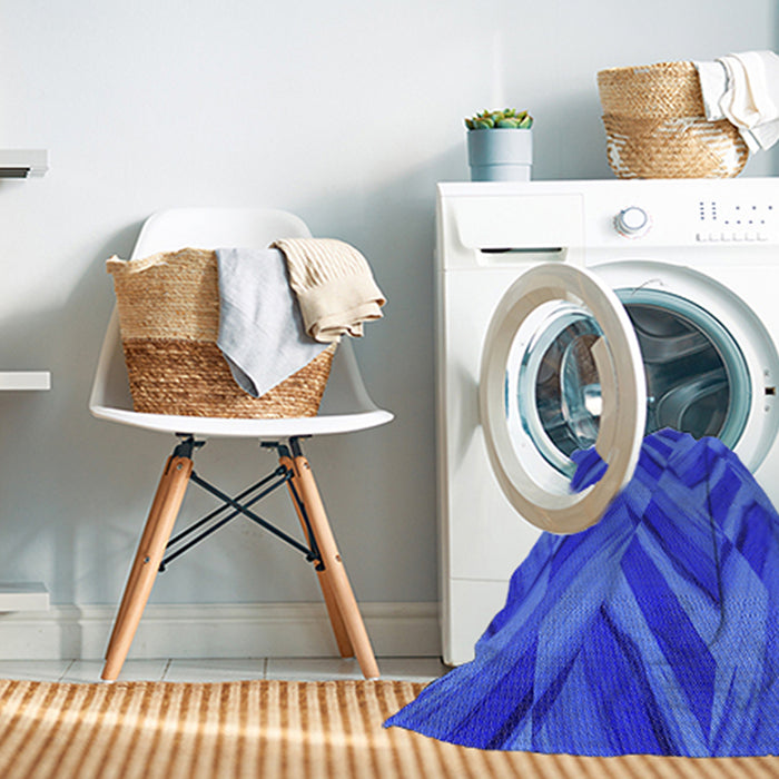 Machine Washable Transitional Blue Rug in a Washing Machine, wshpat779pur