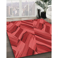 Patterned Red Rug, pat779rd