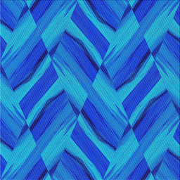 Square Patterned Deep Sky Blue Novelty Rug, pat779