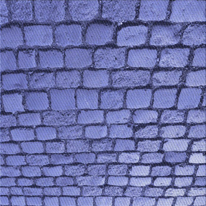 Round Patterned Sky Blue Rug, pat780blu