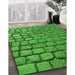 Machine Washable Transitional Green Rug in a Family Room, wshpat780grn