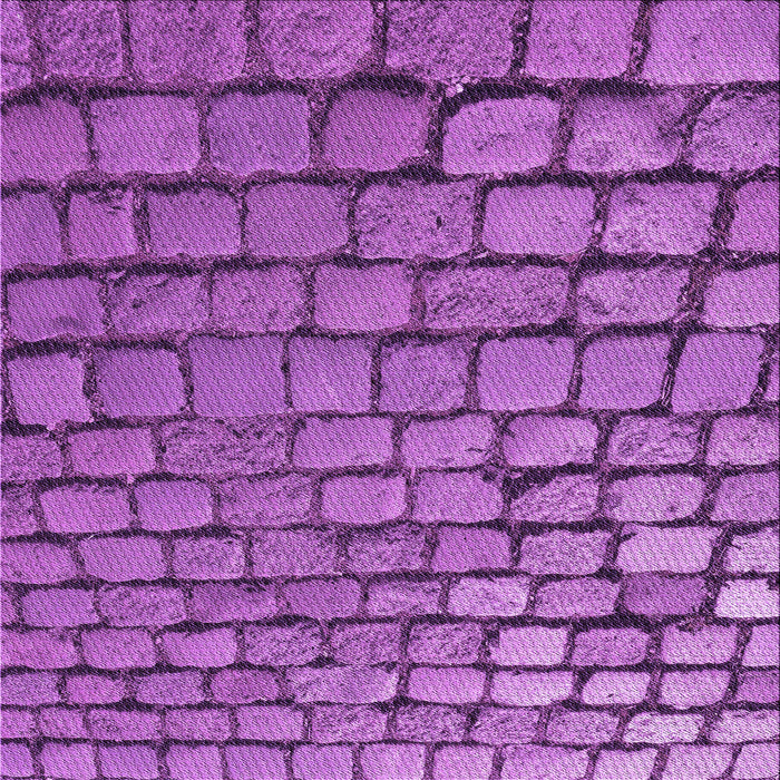 Round Machine Washable Transitional Dark Orchid Purple Rug, wshpat780pur