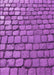 Machine Washable Transitional Dark Orchid Purple Rug, wshpat780pur
