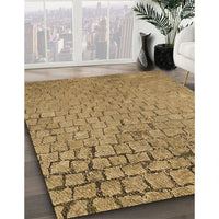 Patterned Light Brown Rug, pat781brn