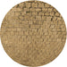 Square Patterned Light Brown Rug, pat781brn