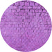 Square Machine Washable Transitional Purple Rug in a Living Room, wshpat781pur