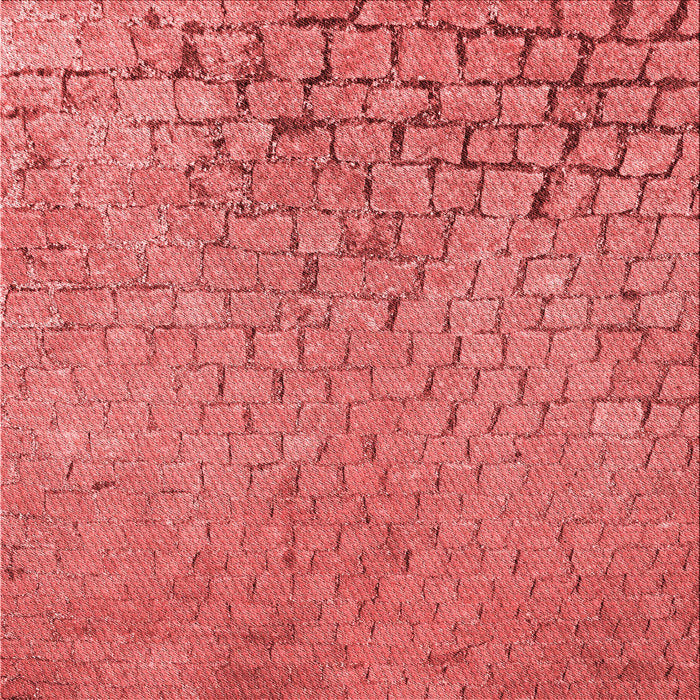 Round Patterned Red Rug, pat781rd