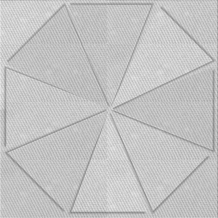 Round Patterned Dark Gray Rug, pat782gry