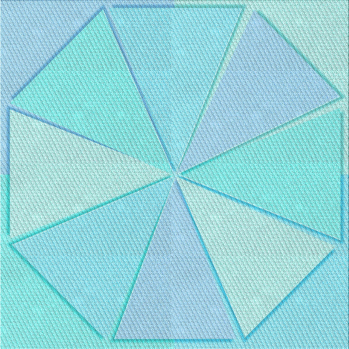 Round Patterned Diamond Blue Rug, pat782lblu