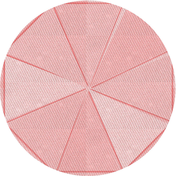 Square Patterned Pastel Red Pink Rug, pat782rd