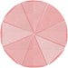 Square Patterned Pastel Red Pink Rug, pat782rd