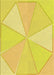 Machine Washable Transitional Yellow Rug, wshpat782yw