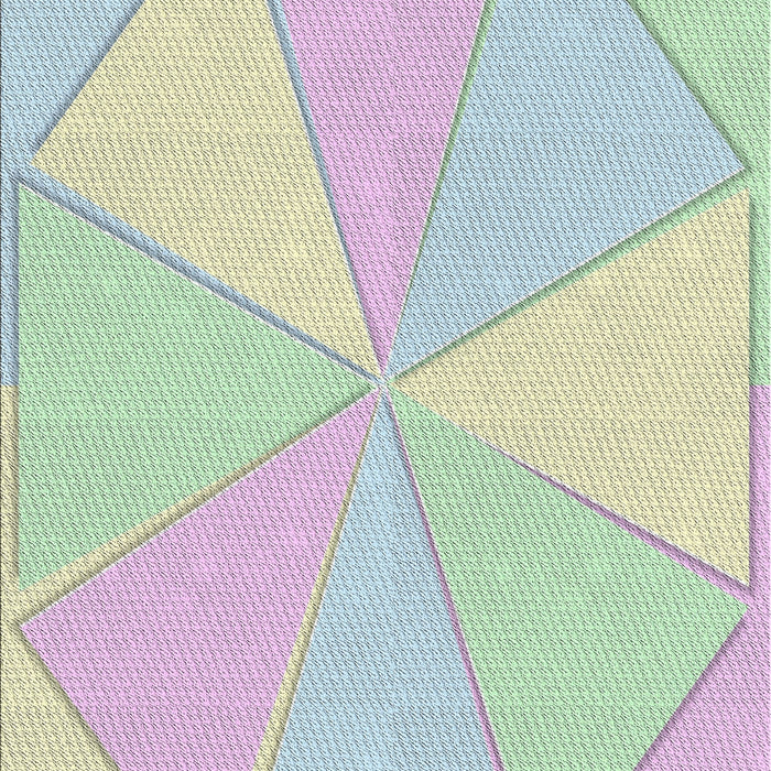 Patterned Dark Gray Novelty Rug, pat782