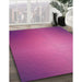 Machine Washable Transitional Neon Pink Rug in a Family Room, wshpat783pur