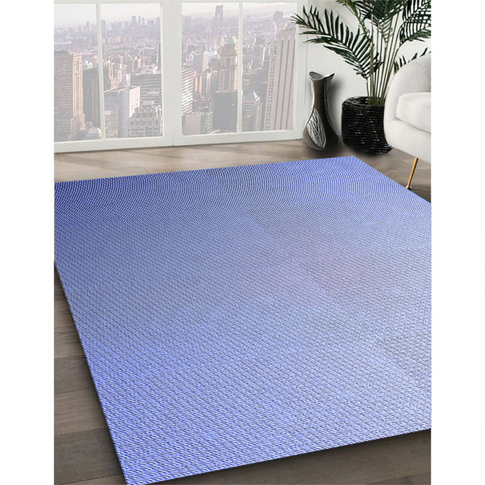 Patterned Jeans Blue Rug in Family Room, pat784blu
