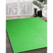 Machine Washable Transitional Neon Green Rug in a Family Room, wshpat784grn