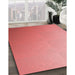 Machine Washable Transitional Light Coral Pink Rug in a Family Room, wshpat784rd