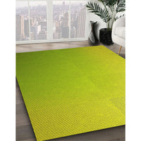 Patterned Pistachio Green Rug, pat784yw