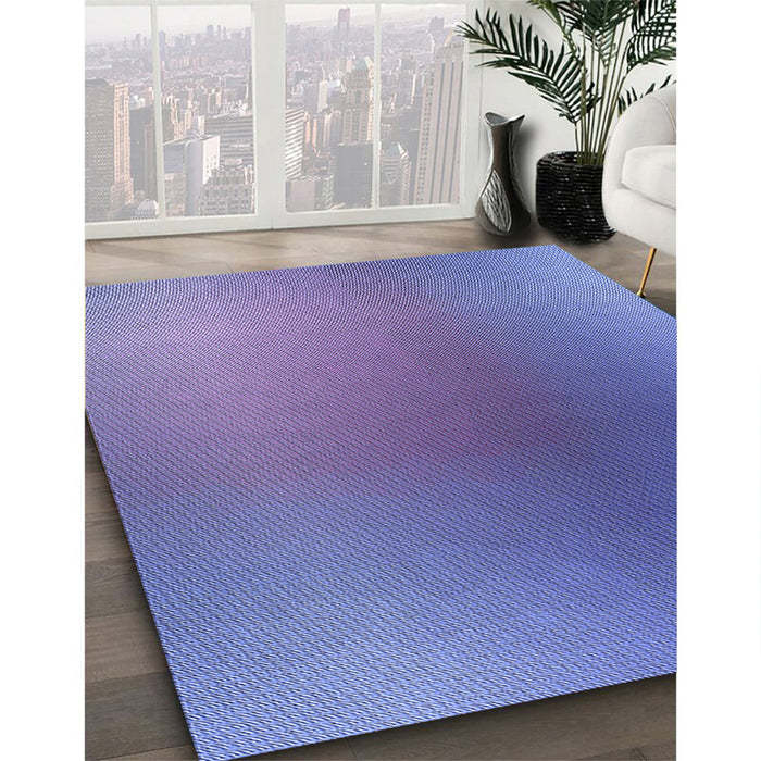 Machine Washable Transitional Sky Blue Rug in a Family Room, wshpat785blu