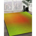 Machine Washable Transitional Pistachio Green Rug in a Family Room, wshpat785yw