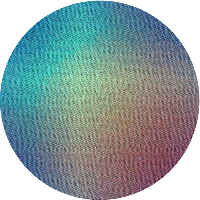 Square Patterned Macaw Blue Green Rug, pat786lblu