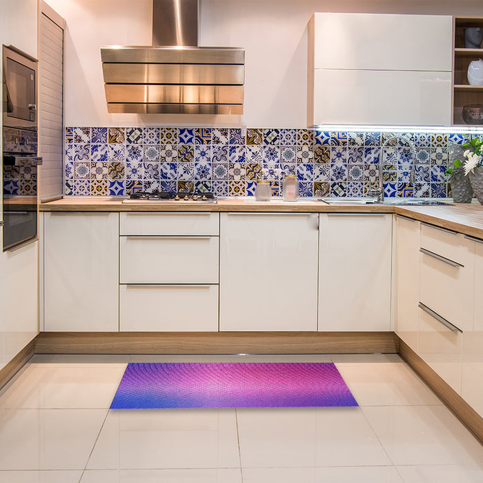 Patterned Purple Rug in a Kitchen, pat786pur