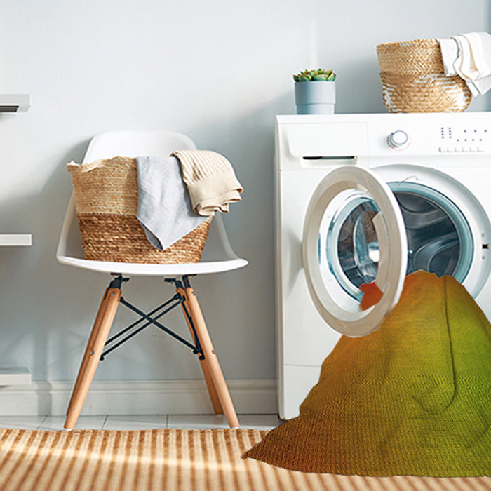 Machine Washable Transitional Red Rug in a Washing Machine, wshpat786yw