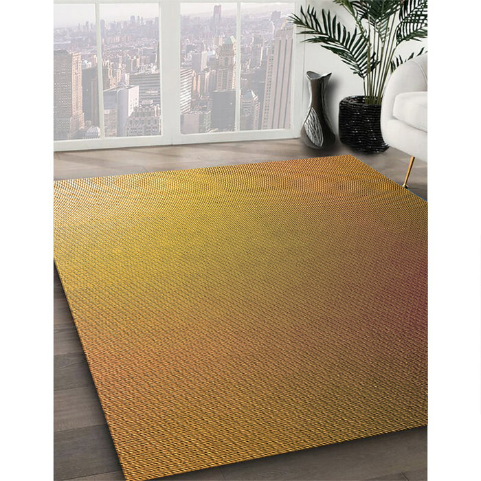 Machine Washable Transitional Saddle Brown Rug in a Family Room, wshpat787org