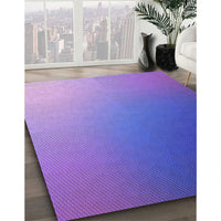 Patterned Purple Mimosa Purple Rug, pat787pur