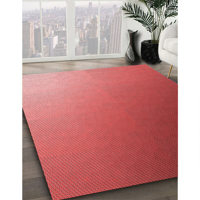 Machine Washable Transitional Red Rug in a Family Room, wshpat787rd