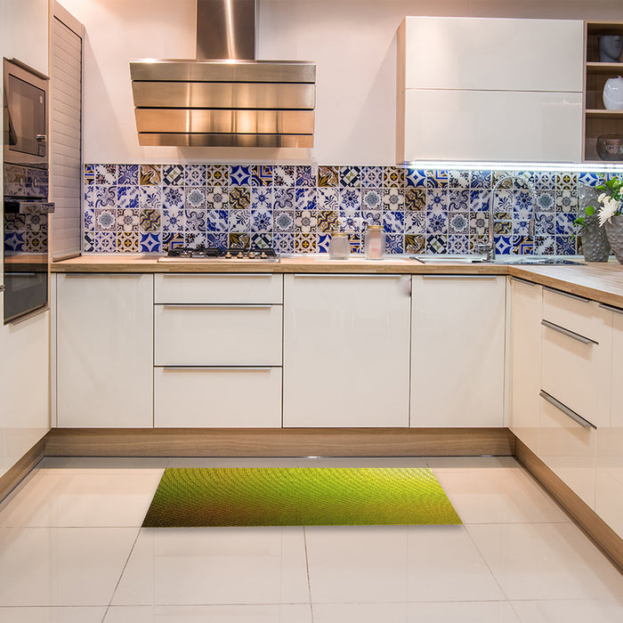 Patterned Oak Brown Rug in a Kitchen, pat787yw