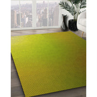 Patterned Oak Brown Rug, pat787yw