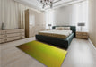 Patterned Oak Brown Rug in a Bedroom, pat787yw