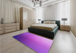 Patterned Purple Rug in a Bedroom, pat788pur