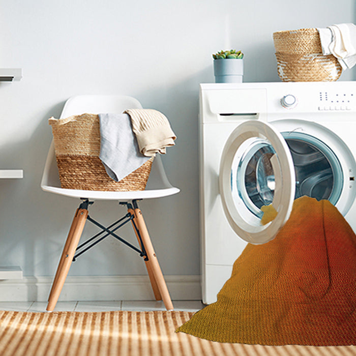 Machine Washable Transitional Neon Red Rug in a Washing Machine, wshpat788yw