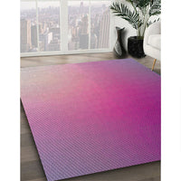 Patterned Violet Red Pink Novelty Rug, pat788