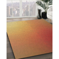 Patterned Orange Rug, pat789brn