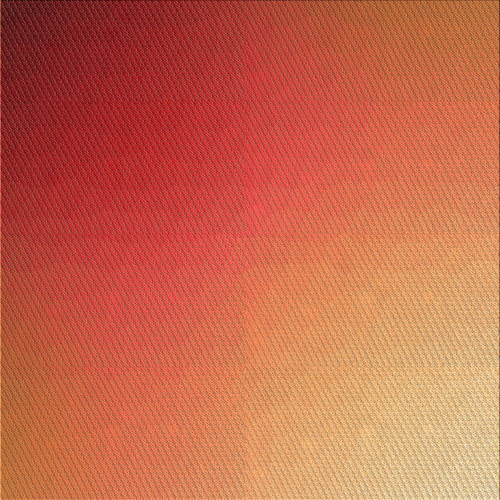 Round Patterned Orange Rug, pat789org