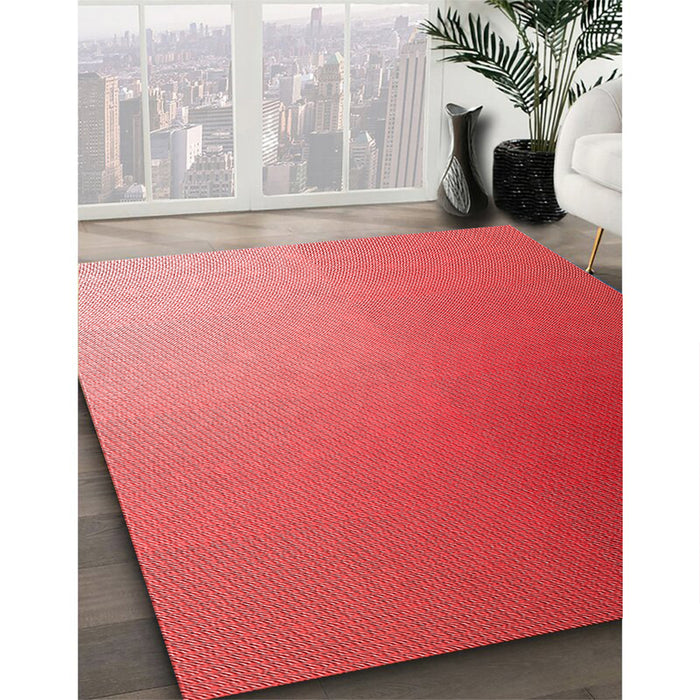 Machine Washable Transitional Red Rug in a Family Room, wshpat789rd