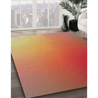 Patterned Red Novelty Rug, pat789