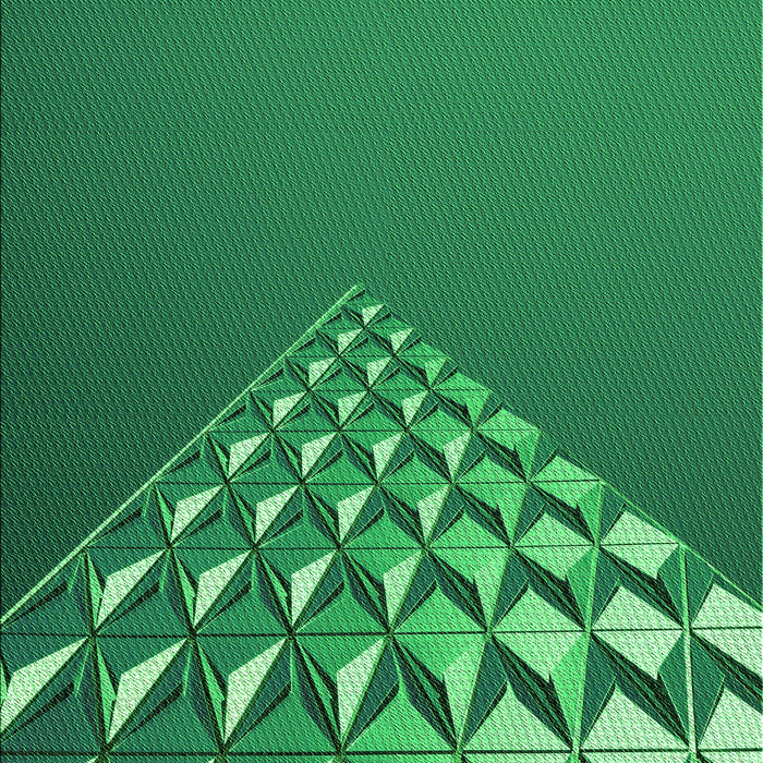 Machine Washable Transitional Forest Green Rug, wshpat79grn