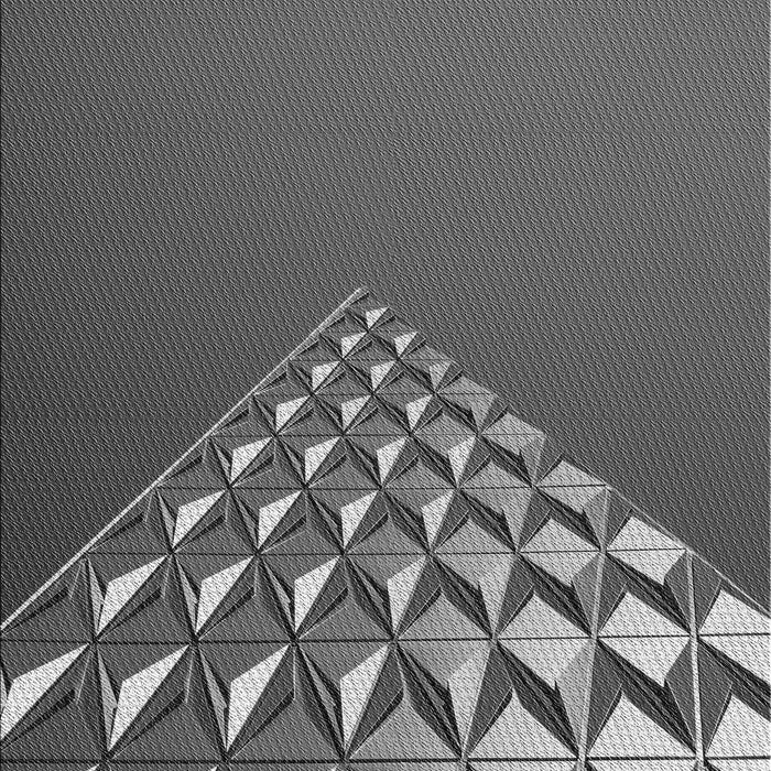 Patterned Black Rug, pat79gry