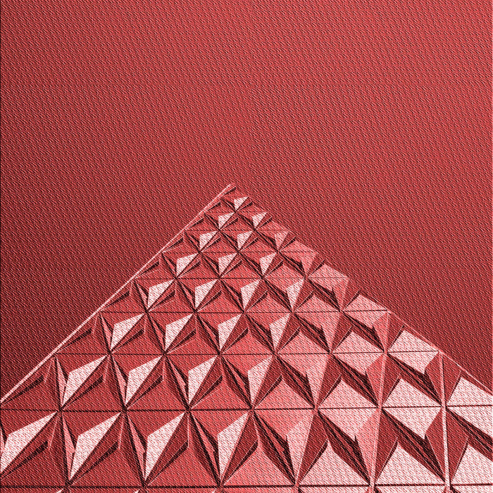 Square Patterned Red Rug in a Living Room, pat79rd