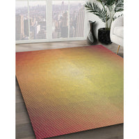 Patterned Yellow Rug, pat790brn