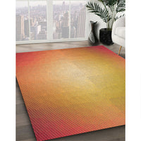 Patterned Orange Rug, pat790org