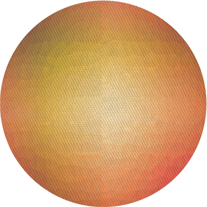 Square Patterned Orange Rug, pat790org