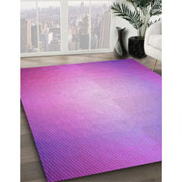 Patterned Violet Purple Rug, pat790pur