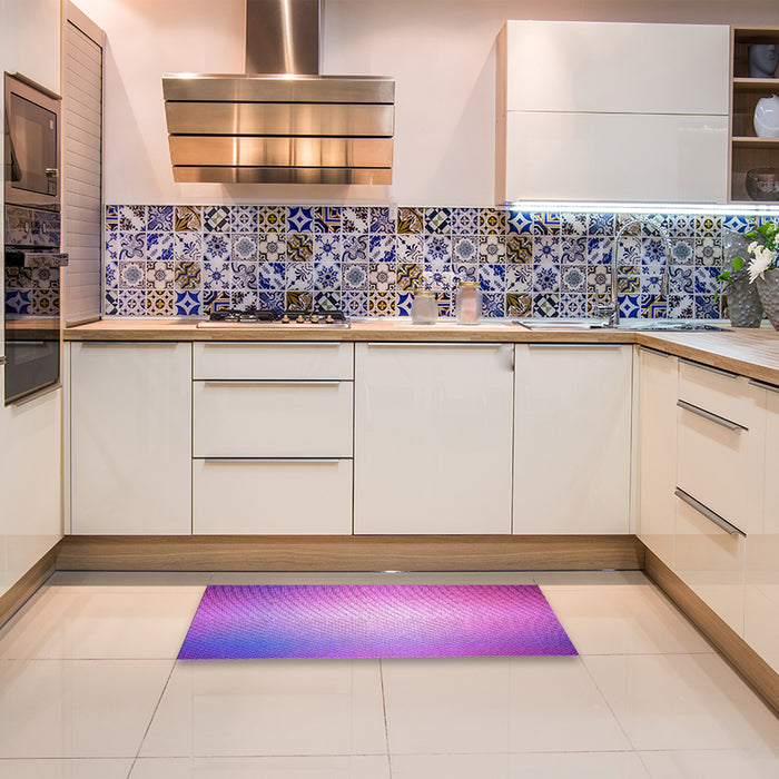 Patterned Violet Purple Rug in a Kitchen, pat790pur